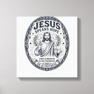 Impressão Em Tela Camiseta de Inclusão da Comunidade Surda ASL Jesus