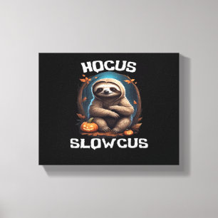 Impressão Em Tela Camiseta Hocus Slowcus amantes de preguiça fantasi