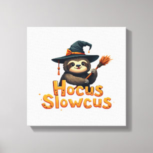 Impressão Em Tela Camiseta Hocus Slowcus Amantes de preguiça fantasi