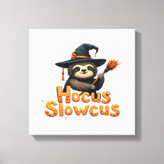 Impressão Em Tela Camiseta Hocus Slowcus Amantes de preguiça fantasi