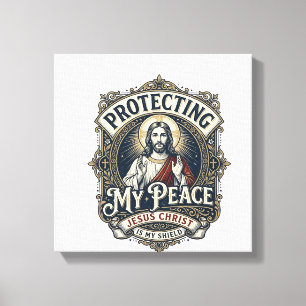 Impressão Em Tela Camiseta Jesus Limites Auto Respeito Fé Baseada De
