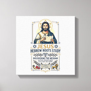 Impressão Em Tela Camiseta Nerd de Línguas da Bíblia Jesus Hebraico