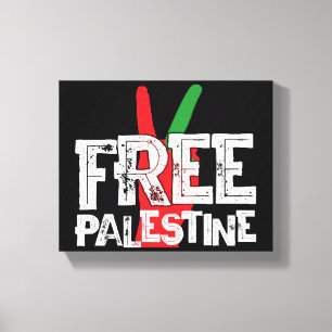 Impressão Em Tela Camiseta Patriótica da Palestina Cessar-Fogo Livre