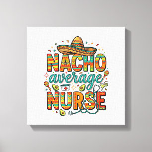 Impressão Em Tela Camiseta Vetorial de Festa de Enfermeira Nacho Méd