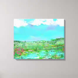 Impressão Em Tela Campagne au printemps