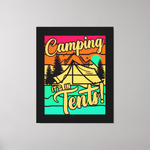 Impressão Em Tela Camping está em tendas