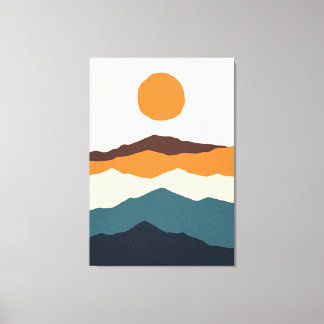 Impressão Em Tela Campo Arco-íris