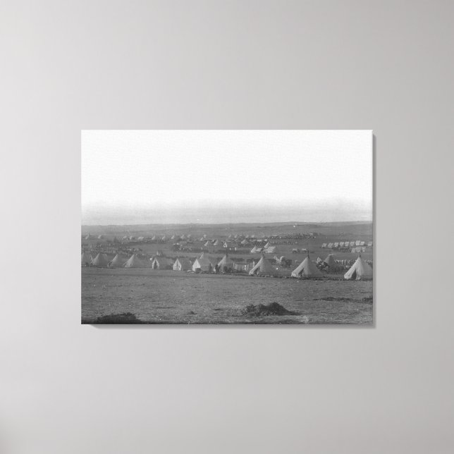 Impressão Em Tela Campo da Cavalaria 7 em Pine Ridge (Frente)