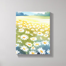 Impressão Em Tela Campo das Visitas | Flor Meadow Floral Painting