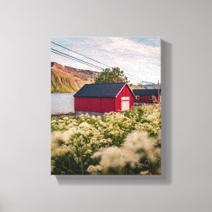 Impressão Em Tela Campo de Fotografia Rural Cena Farmhouse USA Count