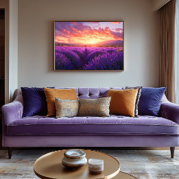 Impressão Em Tela Campo de lavanda na Provença