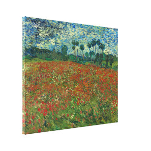 Impressão Em Tela Campo de papoula de Vincent van Gogh Fine Art