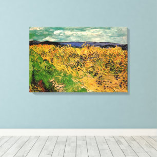 Impressão Em Tela Campo de Trigo com Centáureas de Vincent van Gogh