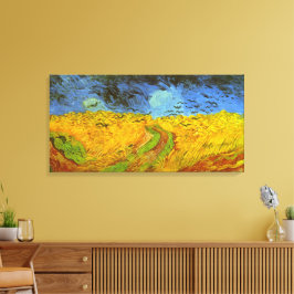 Impressão Em Tela Campo de Trigo com Corvos de Vincent van Gogh