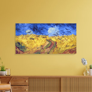Impressão Em Tela Campo de Trigo com Corvos Van Gogh