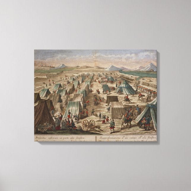 Impressão Em Tela Campo militar, c.1780 (Frente)