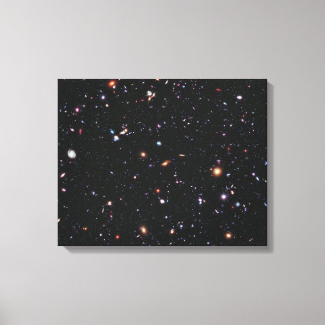 Impressão Em Tela Campo Profundo do Hubble eXtreme (Frente)