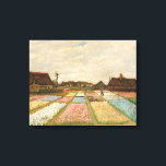 Impressão Em Tela Campos de Massa | Vincent van Gogh<br><div class="desc">Bulb Fields (1883) ou Flower Beds na Holanda pelo artista poste-impressionista holandês Vincent Van Gogh. Arte original é um óleo na canvas. Esta é uma das primeiras pinturas paisagísticas de Van Gogh que mostra uma visão panorâmica dos campos de tulipas em floração. Use as ferramentas de design para adicionar texto...</div>