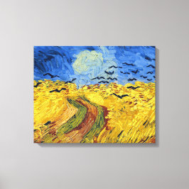 Impressão Em Tela Campos de Trigo de Van Gogh pintura impressionista