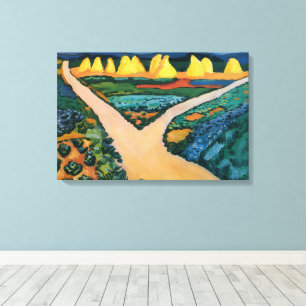 Impressão Em Tela Campos de Vegetais de August Macke, Arte Fino Vint