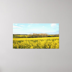 Impressão Em Tela Campos de Violência Vigiam a Floresta -