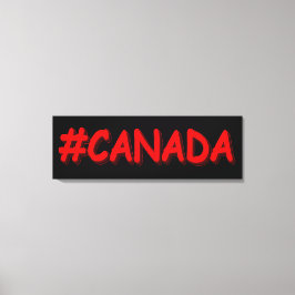 Impressão Em Tela "#CANADÁ" Design de Expressão de Cuta. Comprar Ago