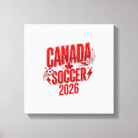 Canada Soccer 2026 Futebol Bold Tipografia País