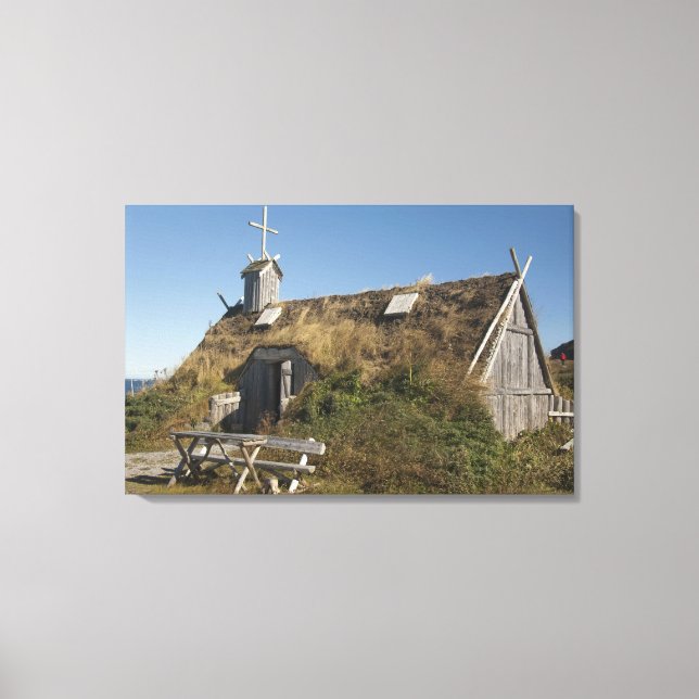 Impressão Em Tela Canadá, Terra Nova e Labrador, L'Anse Aux (Frente)