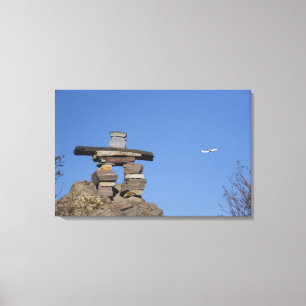 Impressão Em Tela Canadá, Terra Nova, St. John's. Inukshuk (para