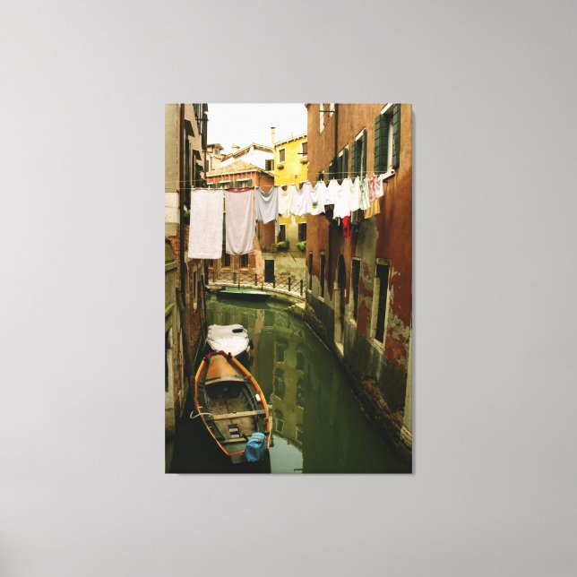 Impressão Em Tela Canal de Arte da Parede de Veneza (Frente)