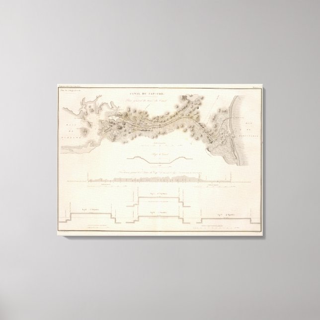 Impressão Em Tela Canal do Cabo Cod (Frente)