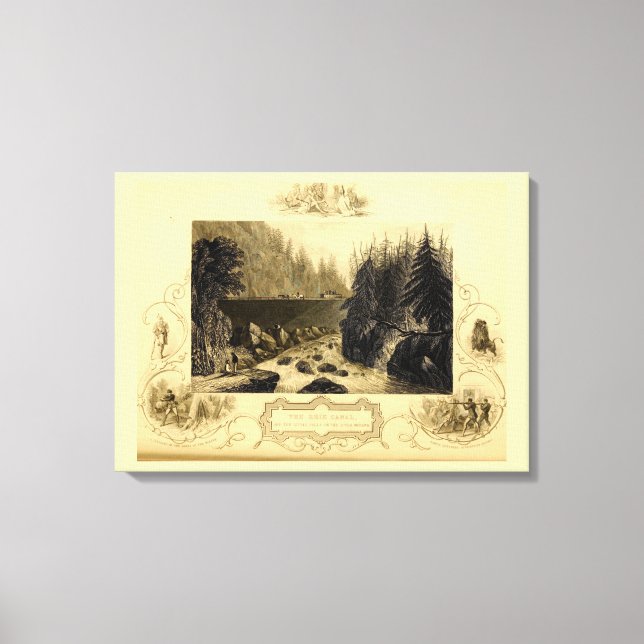 Impressão Em Tela Canal Histórico do Erie Bicentenário (Frente)