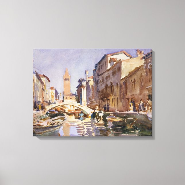 Impressão Em Tela Canal veneziano (Frente)