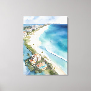Impressão Em Tela Cancelar arte de aquarela