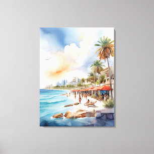 Impressão Em Tela Cancelar arte de aquarela