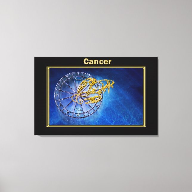 Impressão Em Tela Cancer de Astrologia Zodiac (Frente)