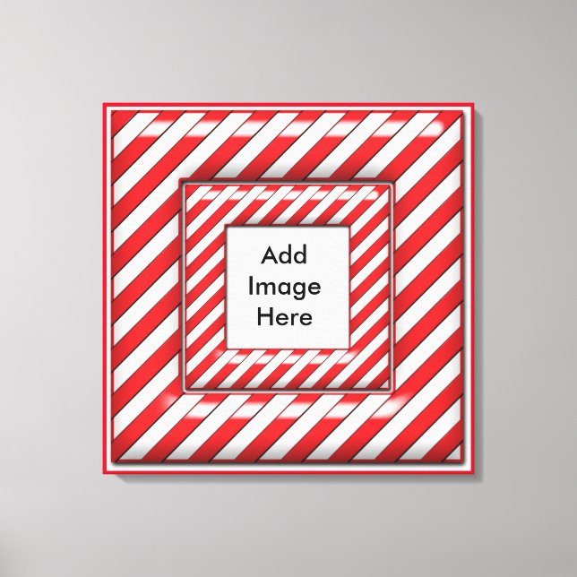 Impressão Em Tela Candy Cane Frame (Frente)