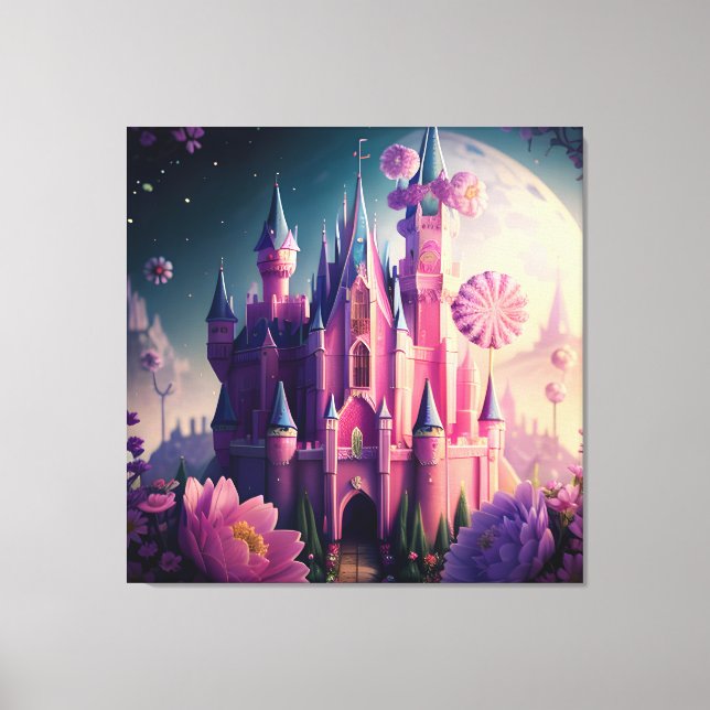 Impressão Em Tela Candy Castle One (Frente)