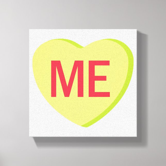 Impressão Em Tela Candy Heart - ME (Frente)