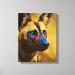 Impressão Em Tela Cane Selvatico Africano