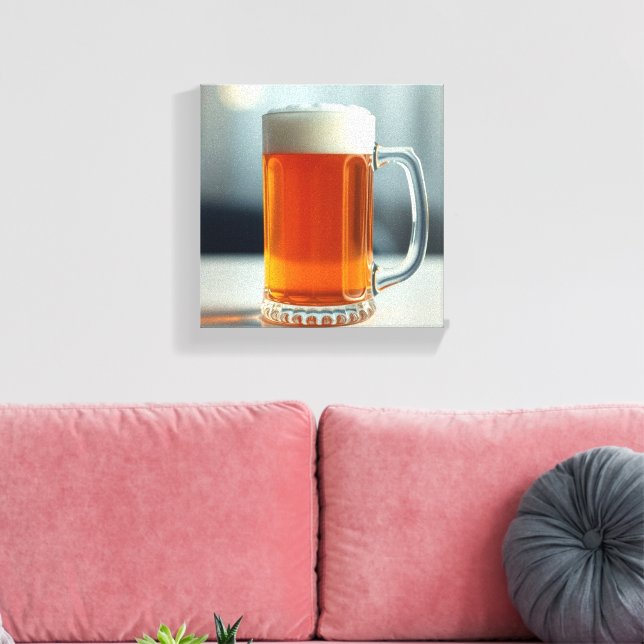 Impressão Em Tela Caneca de cerveja (Insitu(Sala de estar))