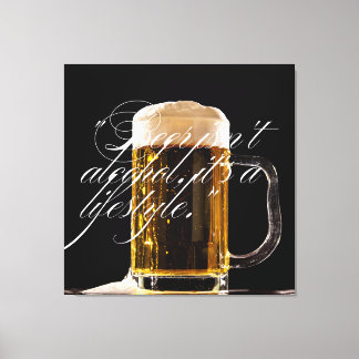 Impressão Em Tela Caneca de Cerveja – Ícone Clássico de Bebida Refre