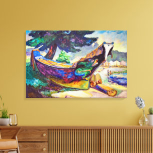 Impressão Em Tela Canoa de Guerra Indígena Emily Carr