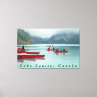 Canoagem no lago Louise
