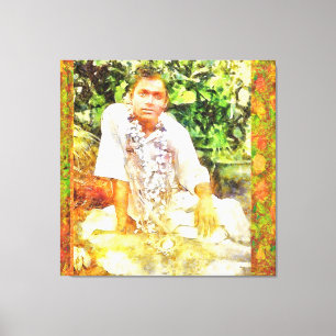 Impressão Em Tela Canon Legendas Sathya Sai Baba Benson - Branco -