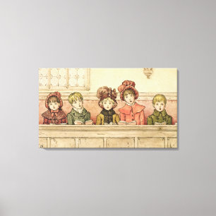 Impressão Em Tela Cantando na igreja (c/c no papel)