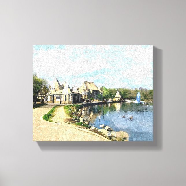 Impressão Em Tela CANVAS: Lago Harriet Parkway, Mpls, MN_ (Frente)