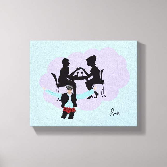 Impressão Em Tela Canvas: Vida noturna (Frente)