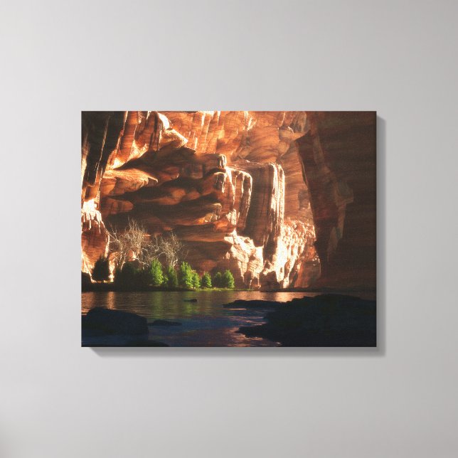 Impressão Em Tela Canyon Pintado (Frente)