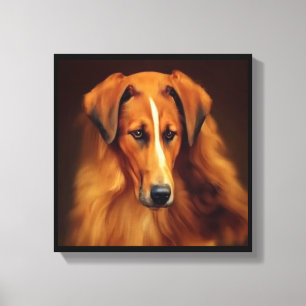 Impressão Em Tela Cão Bakharwal - Retrato de Cachorro